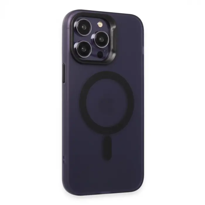 Joko İphone 14 Pro Max Kılıf Mateks Magsafe Kapak - Derin Mor