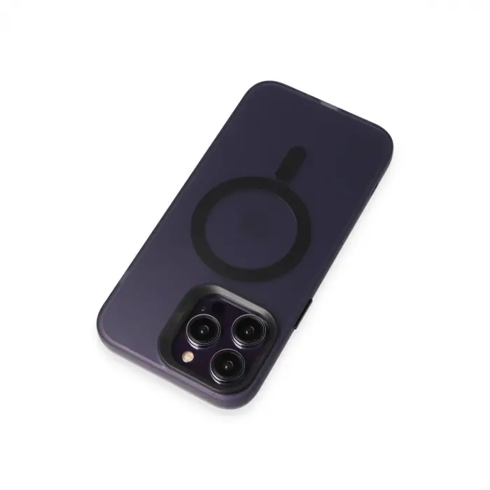 Joko İphone 14 Pro Max Kılıf Mateks Magsafe Kapak - Derin Mor