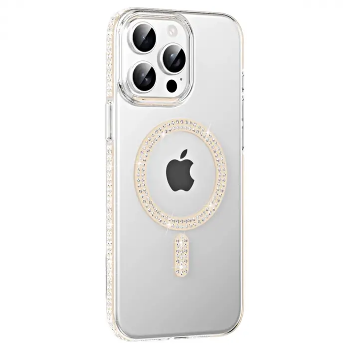 Joko  İphone 14 Pro Max Move Taşlı Magsafe Kapak - Pembe