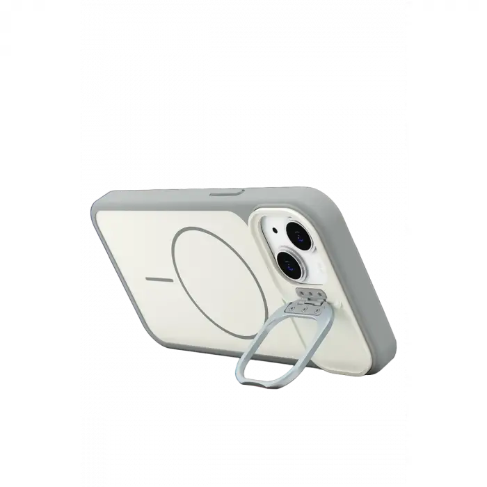 Joko  İphone 15 Pale Magsafe Standlı Kapak - Beyaz