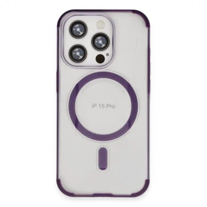 Joko  İphone 15 Pro Hilton Magsafe Kapak - Derin Mor