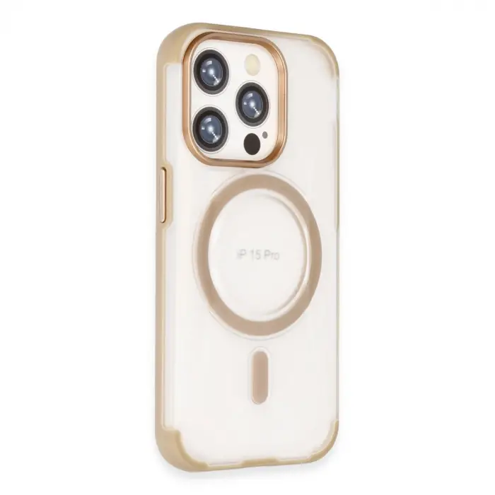 Joko  İphone 15 Pro Hilton Magsafe Kapak - Gold