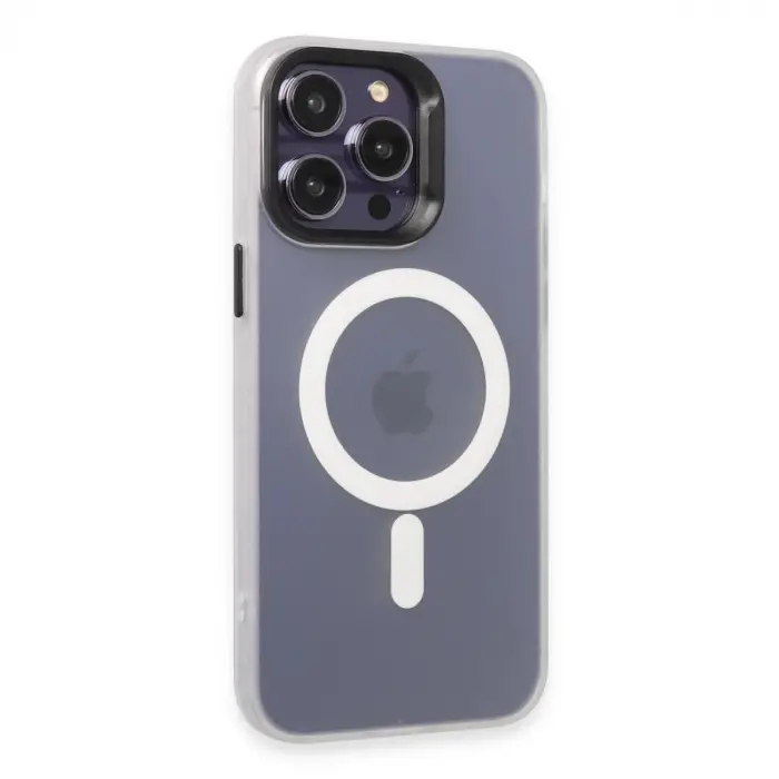 Joko İphone 15 Pro Max Kılıf Mateks Magsafe Kapak - Beyaz
