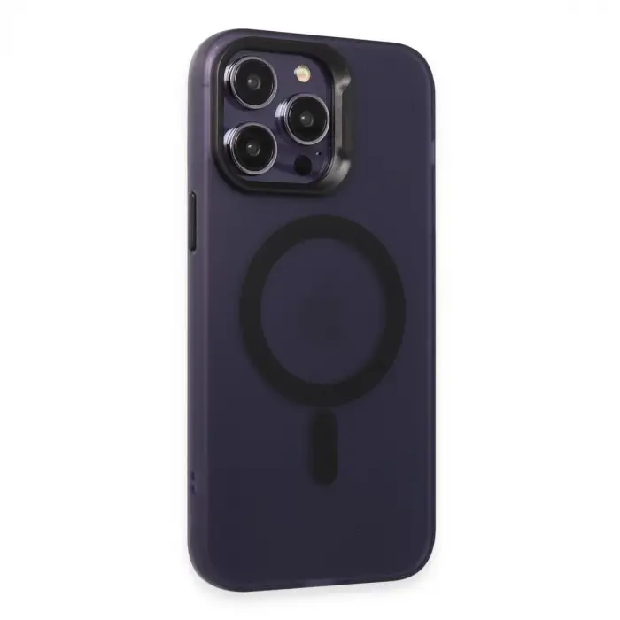 Joko İphone 15 Pro Max Kılıf Mateks Magsafe Kapak - Derin Mor