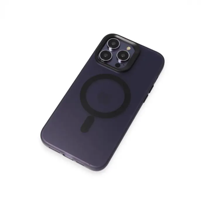 Joko İphone 15 Pro Max Kılıf Mateks Magsafe Kapak - Derin Mor