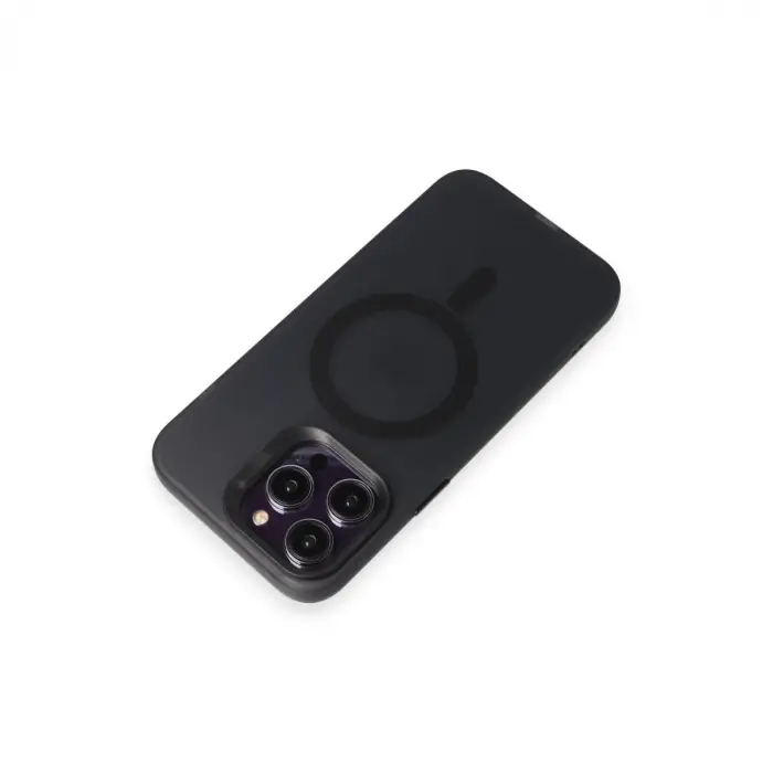 Joko İphone 15 Pro Max Kılıf Mateks Magsafe Kapak - Siyah