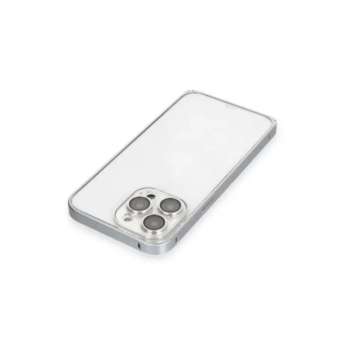 Joko İphone 15 Pro Max Metal Bumper Mat Kapak - Gri