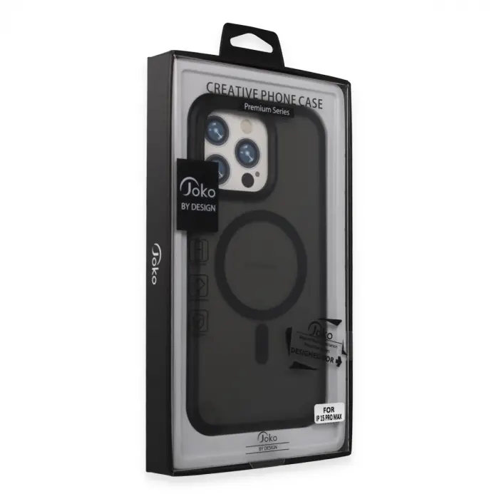 Joko İphone 15 Pro Max Toras Airbag Magsafe Kapak - Siyah
