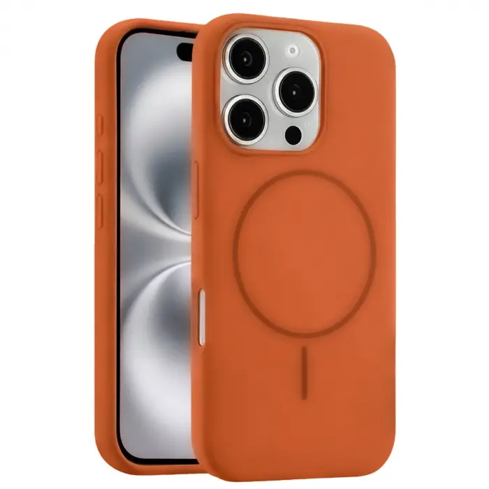 Joko  İphone 16 Pro Max Kılıf Jully Magsafe Kapak - Turuncu