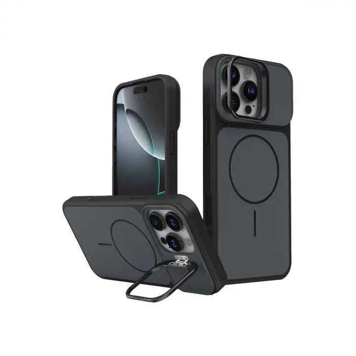 Joko  İphone 16 Pro Max Pale Magsafe Standlı Kapak - Siyah