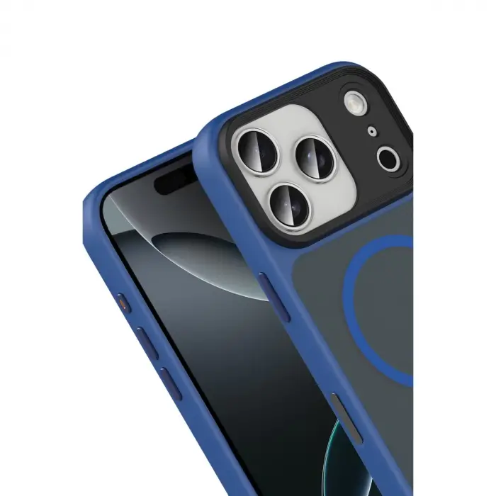 Joko  İphone 17 Pro Max Megane Magsafe Kapak - Lacivert