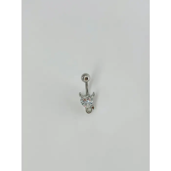 Kalp Detaylı Göbek Piercing - Pg0065