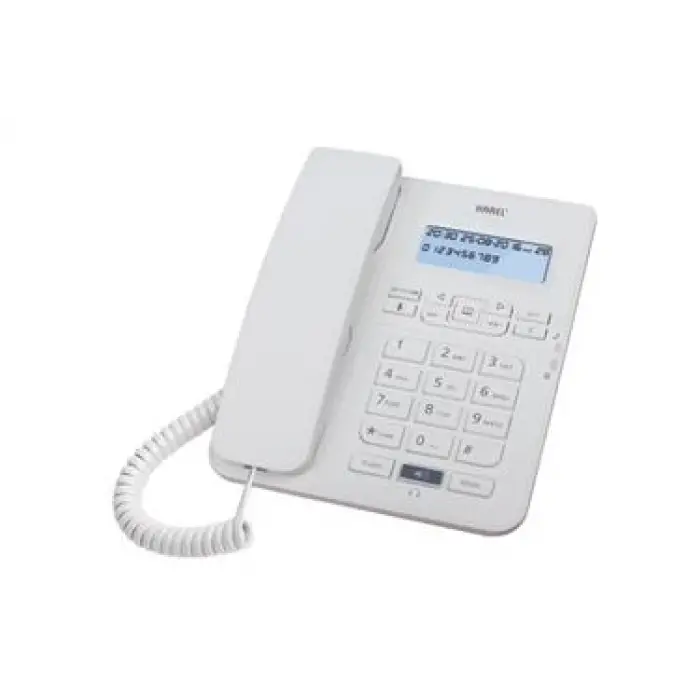 Karel TM145 Krem Kulaklıklı Ekranlı Masa Üstü Telefon