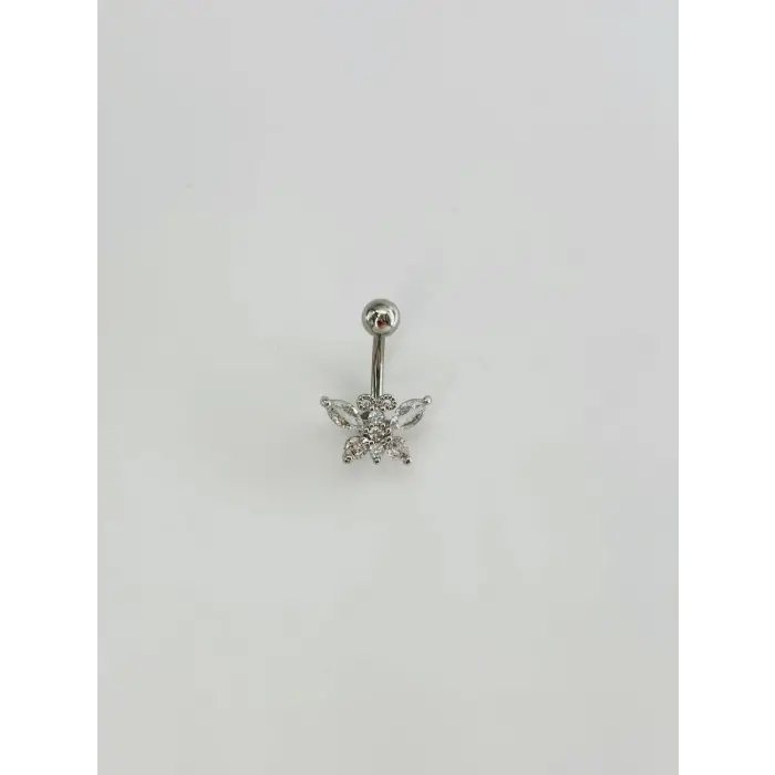 Kelebek Detaylı Göbek Piercing - Pg0130