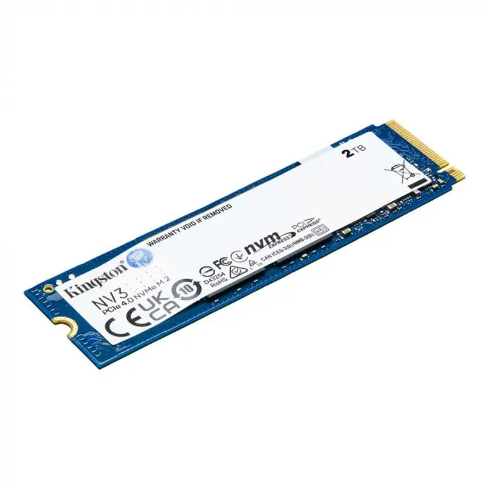 Kingston 2TB NV3 SNV3S-2000G 6000-5000MB-s PCI-Express 4.0 M.2 Nvme Ssd Disk (KDO)