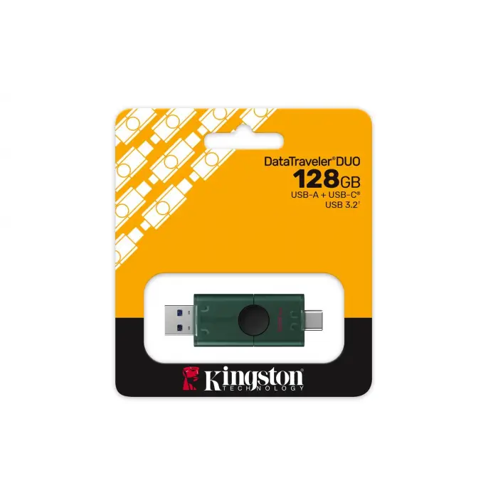 Kingston DTDEG2-128GB 128GB USB-A + USB-C 3.2 Gen 1 DataTraveler DuoG2 Flash Bellek