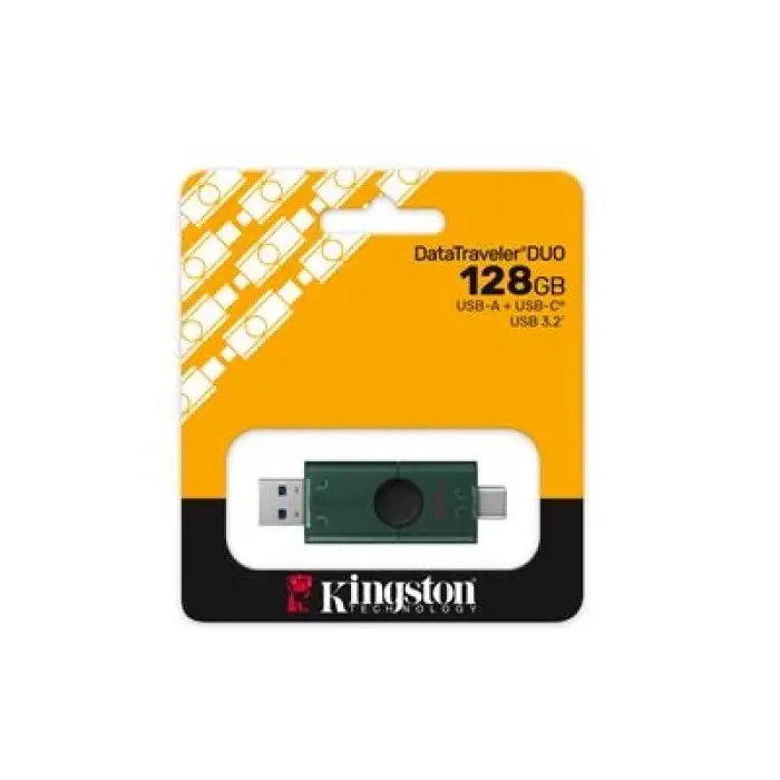 Kingston DTDEG2-128GB 128GB USB-A + USB-C 3.2 Gen 1 DataTraveler DuoG2 Flash Bellek