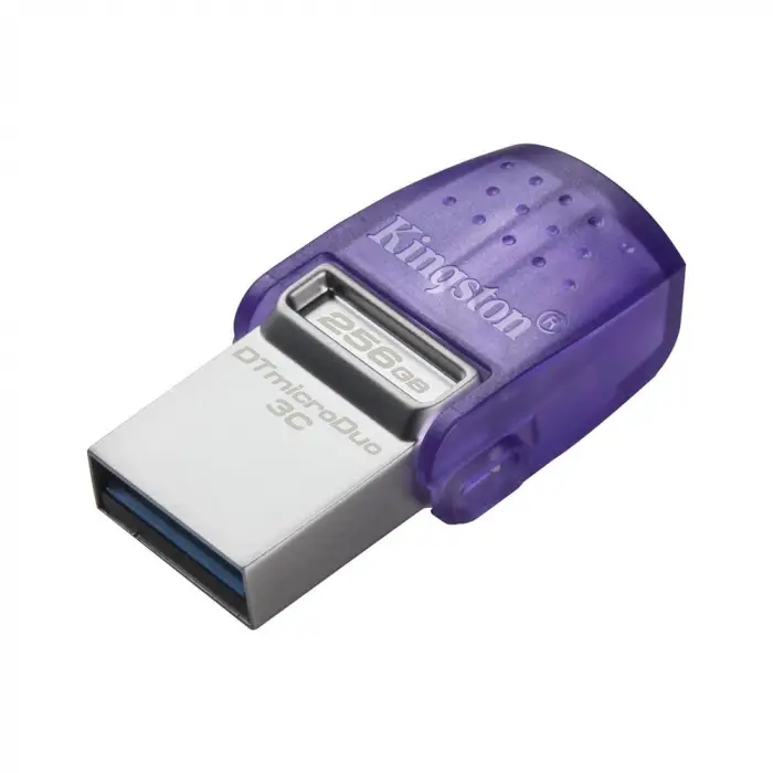 Kingston DTDUO3CG3-256GB DataTraveler microDuo 3C 200MB-s dual USB-A + USB-C Flash Bellek (KDO)