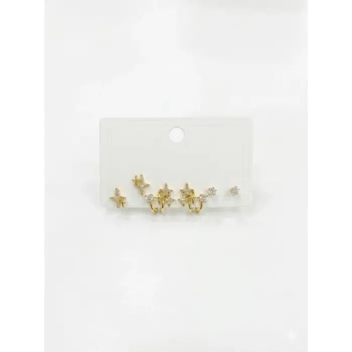 Kutup Yıldızı Altılı Küpe - Kp00577