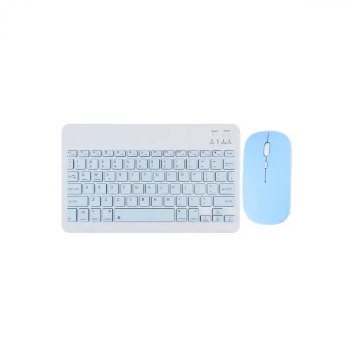 Kyb71 Kablosuz Türkçe Q Klavye Mouse Set - Açık Mavi