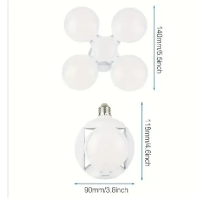 Led Futbol Ufo Ampul E27 28w 360 Derece Katlanır Lamba Ac 220v Lamba Led Spot Işık Beyaz Glop Led