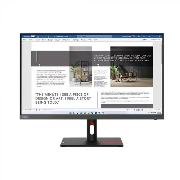 Lenovo 27 ThinkVision S27i-30 63DFKAT4TK IPS 100 Hz 4ms HDMI VGA Monitör (KDO)