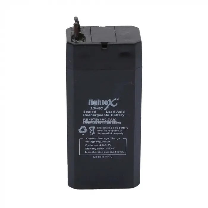 Lightex Lt-407 4v 0.7ah Işıldak Fener Aküsü