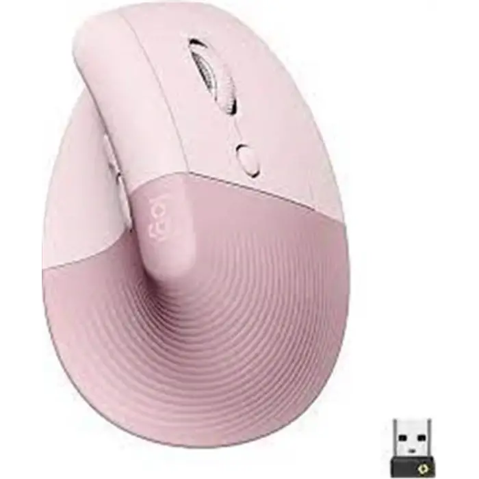 Logitech 910-006478 Lift Kablosuz Ergonomik Dikey Rose Mouse (KDO)