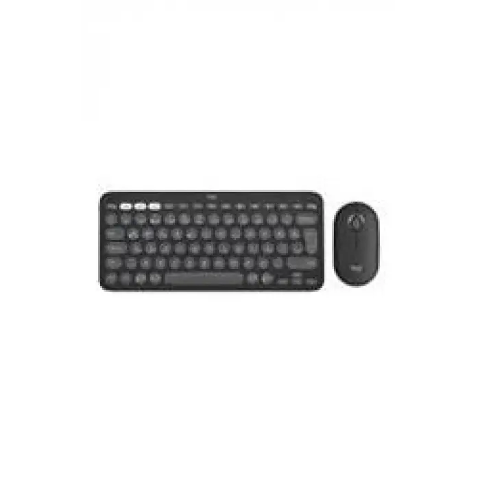 Logitech 920-012245 Grafit Pebble 2 Combo Çoklu Sessiz Kablosuz Türkçe Q Klavye Mouse Seti (KDO)