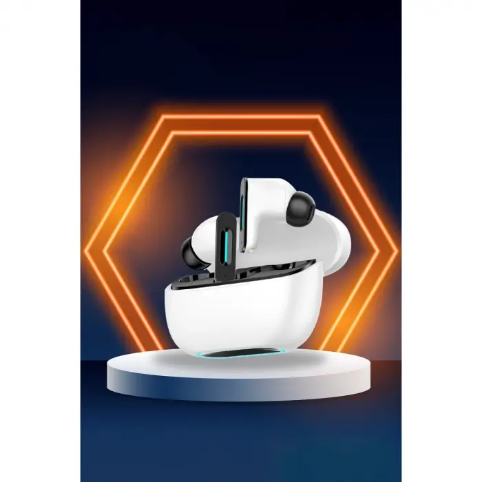 Ls-518 Aktif Gürültü Engelleyici Özellikli Tws Airpods Kulaklık - Beyaz-siyah