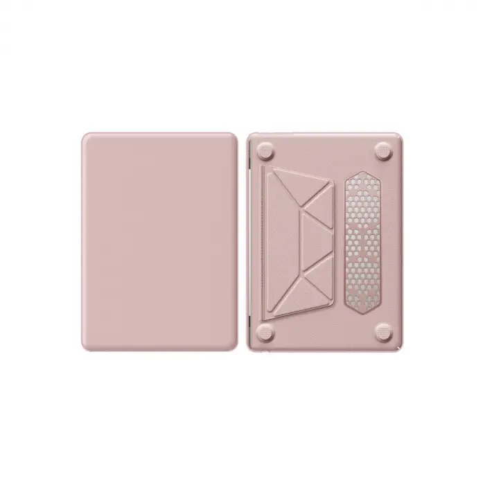 Macbook Air 15 2024 Macbook Deri Kapak - Pembe