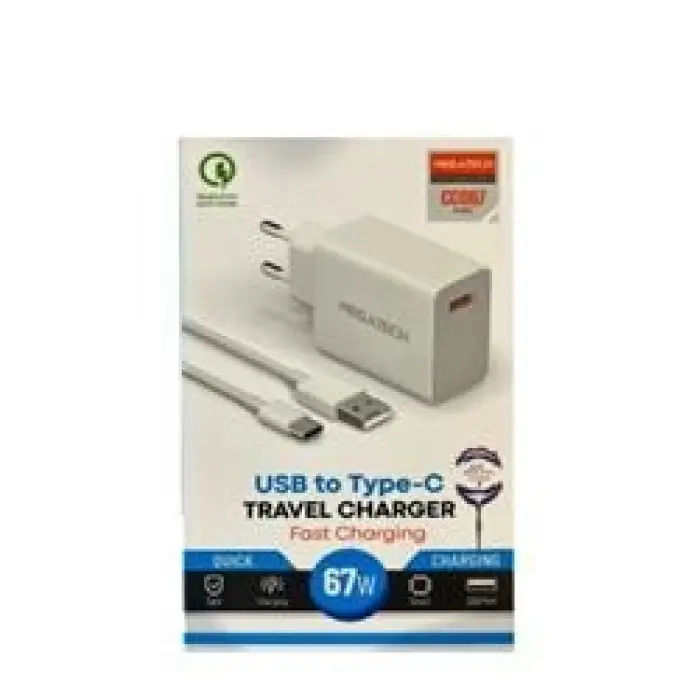 Megatech 45w Type-c Siyah Turbo Şarj  EvŞarj Kafa (KDO)