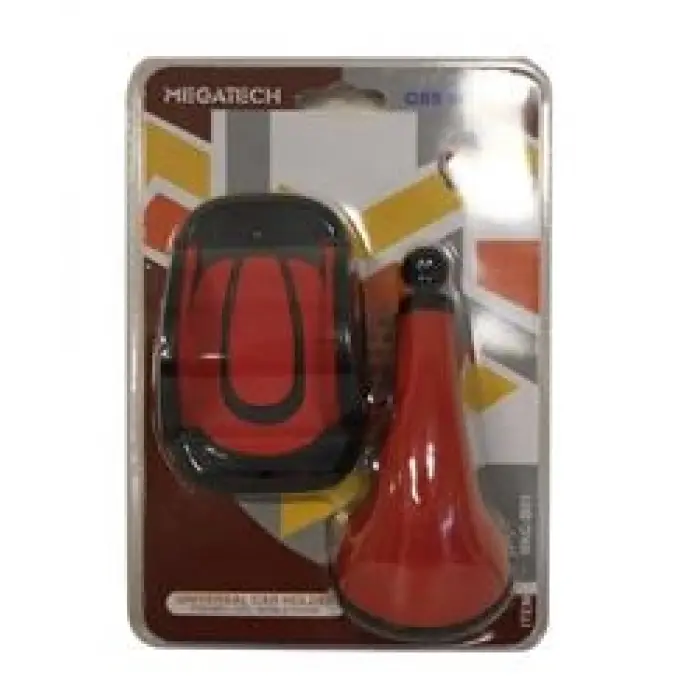 Megatech MKC-B02 Kırmızı Vakumlu Araç Tutucu (KDO)