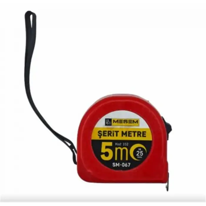 Meşem Çelik Şerit Metre 5x25 Mm Sm-067 152 (KDO)