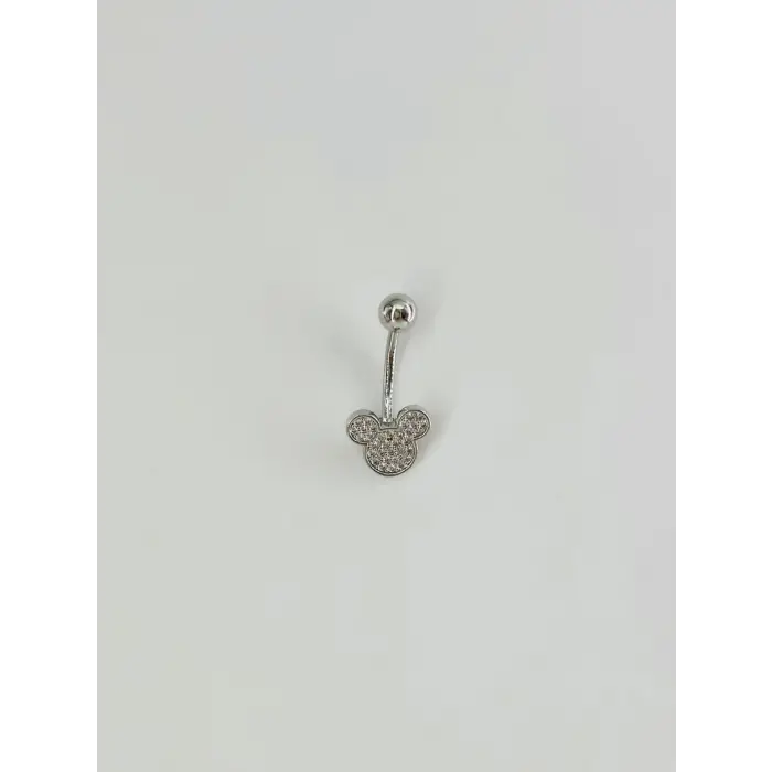 Mickey Mouse Detaylı Göbek Piercing - Pg0063