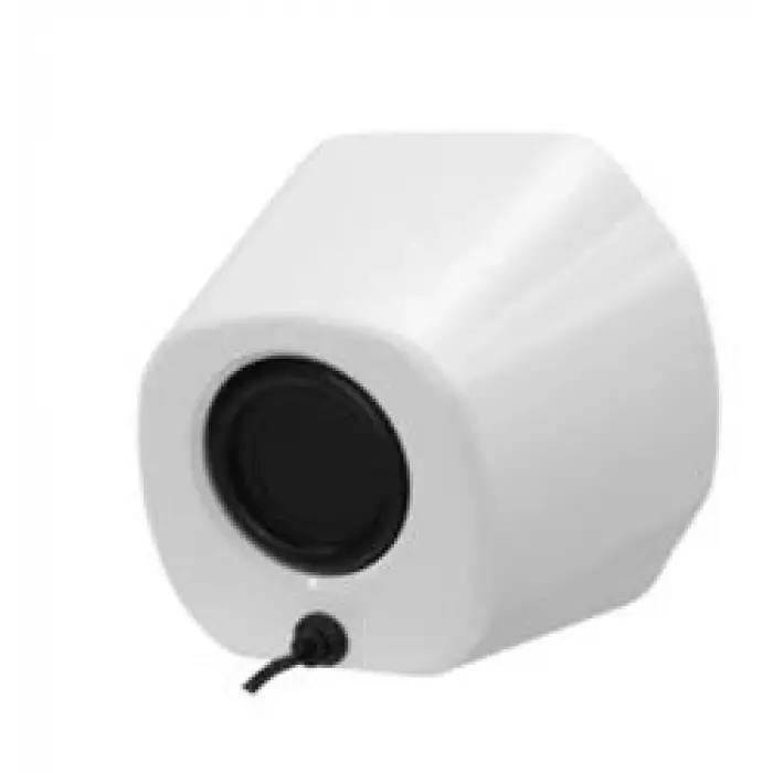 Mikado MD-180 2.0 3W-2 Beyaz RGB Aydınlatmalı USB + 3.5mm USB 5V Speaker Hoparlör