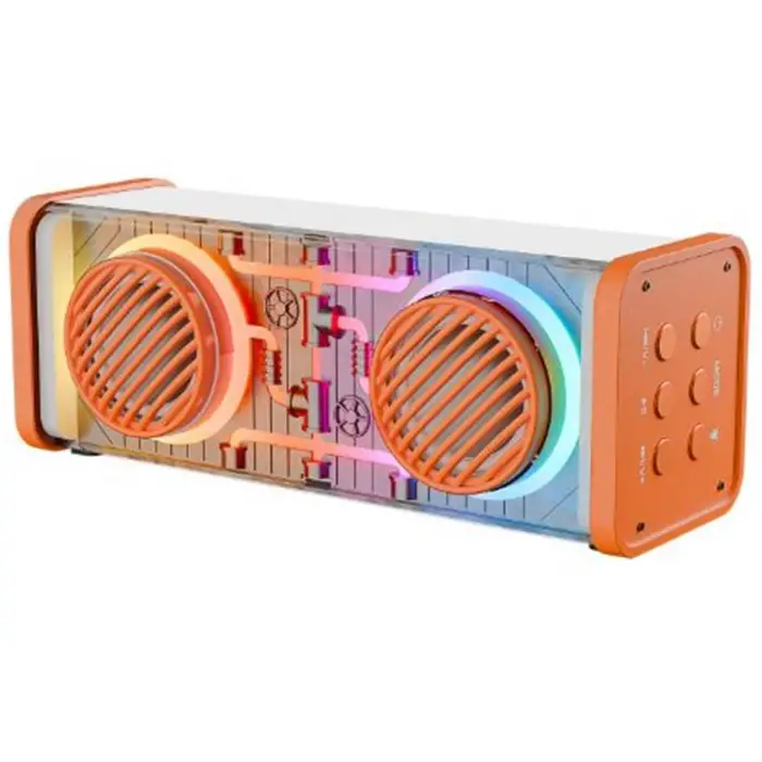 Mikado MD-56BT Turuncu Beyaz AUX + USB + Bluetooth Destekli 10W 1500mAh Taşınabilir Speaker