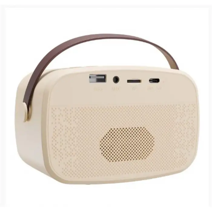 Mikado MD-57BT Endless 5W Bej TF + USB + AUX + BT Destekli 2 Wireless Karaoke Mikrofon 1200mAh