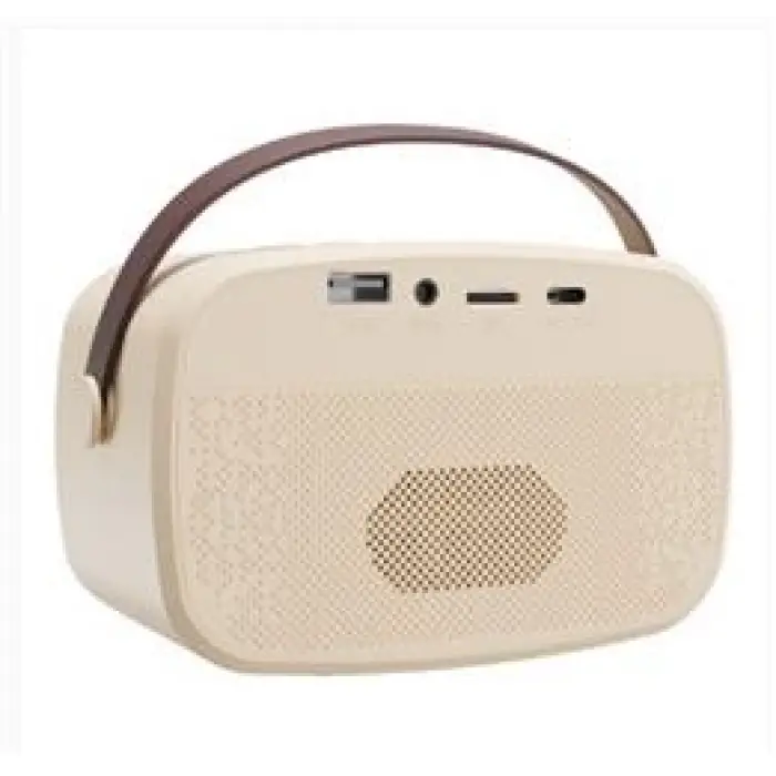 Mikado MD-57BT Endless 5W Bej TF + USB + AUX + BT Destekli 2 Wireless Karaoke Mikrofon 1200mAh