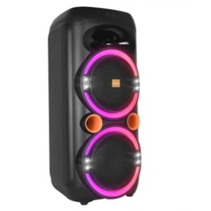 Mikado MD-79KP 30W Işıklı Siyah 1 UHF UV Mikrofonlu USB-BT-TF-TWS-AUX Type-C Şarjlı Hoparlör