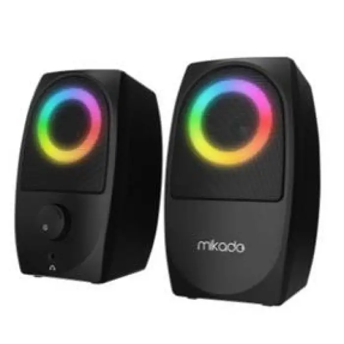 Mikado MD-90R 2.0 5W - 2 Siyah Bluetooth RGB 2.0 Gaming Speaker (KDO)