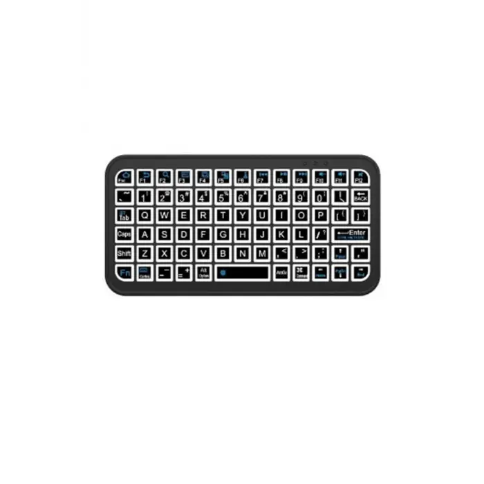 Mini Klavye Smarttv Işıklı Bluetooth Kablosuz Televizyon Ps3 Dizüstü Tabletler Ve Telefonlar İçin