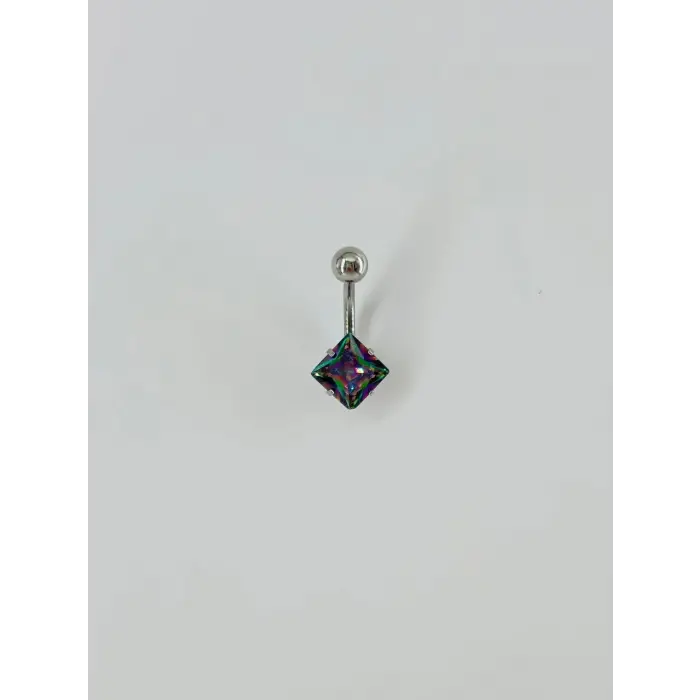 Mistik Topaz Taşlı Göbek Piercing - Pg0044