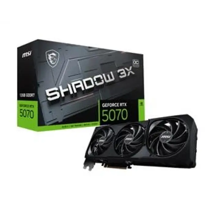 Msi GeForce RTX5070 12G Shadow 3X OC 12GB GDDR7 192 Bit DLSS 4 Ekran Kartı