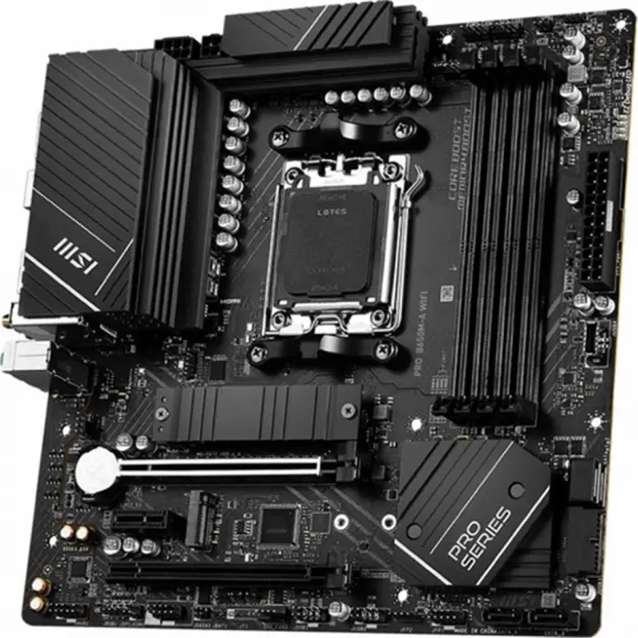 Msı Mb Pro B650M-A Wifi Am5 Ddr5 6400Mhz(Oc) Hdmı Dp M.2 Usb3.2 2.5G Lan Wifi 6E Matx Anakart (KDO)