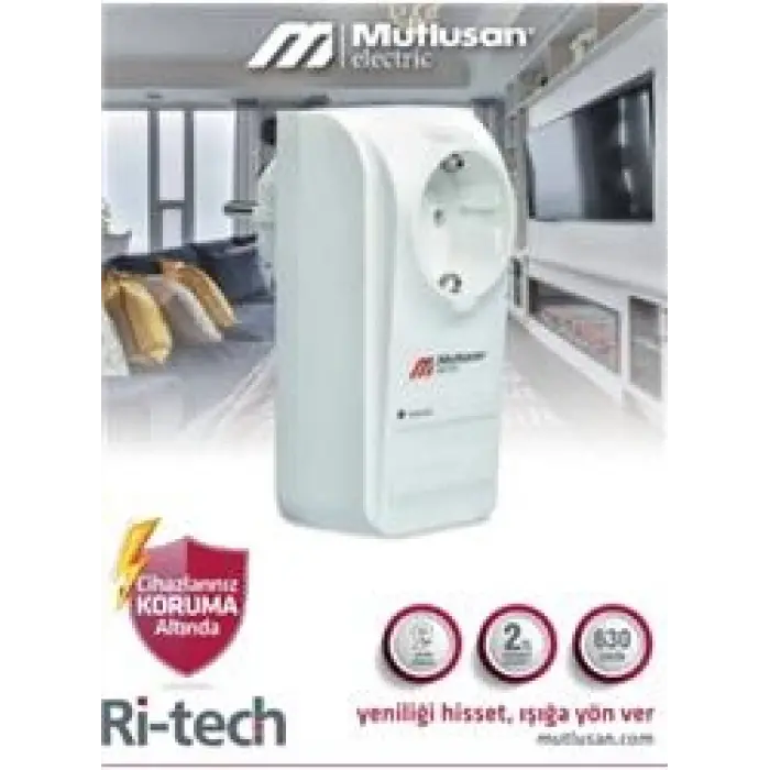 Mutlusan Tekli Şok Korumalı  Priz (001 888 100004 00 00)
