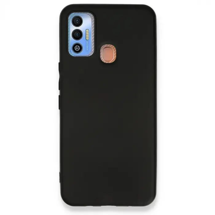 Newface Tecno Spark 7t Kılıf First Silikon - Siyah