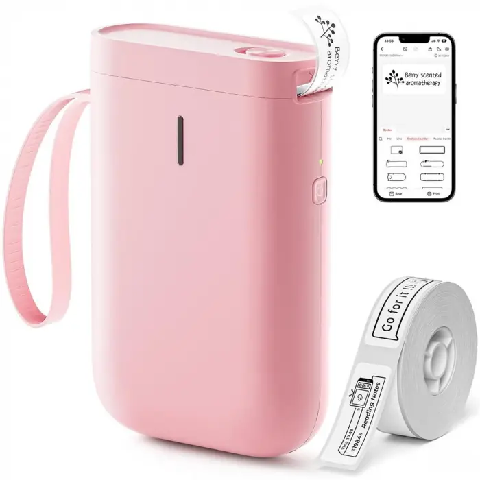 NIIMBOT D11 Pembe Termal Taşınabilir Bluetooth Etiket Yazıcısı