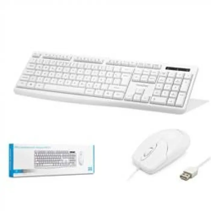 Nodar Km8519 Kablolu Klavye ve Mouse Set Q Beyaz (KDO)