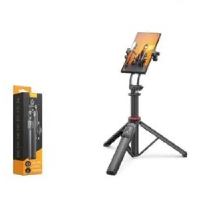 NODAR ND1047 Telefon Tripodu ve Selfie Çubuğu Seti Manyetik Bluetooth Kumandalı 130 cm - Siyah